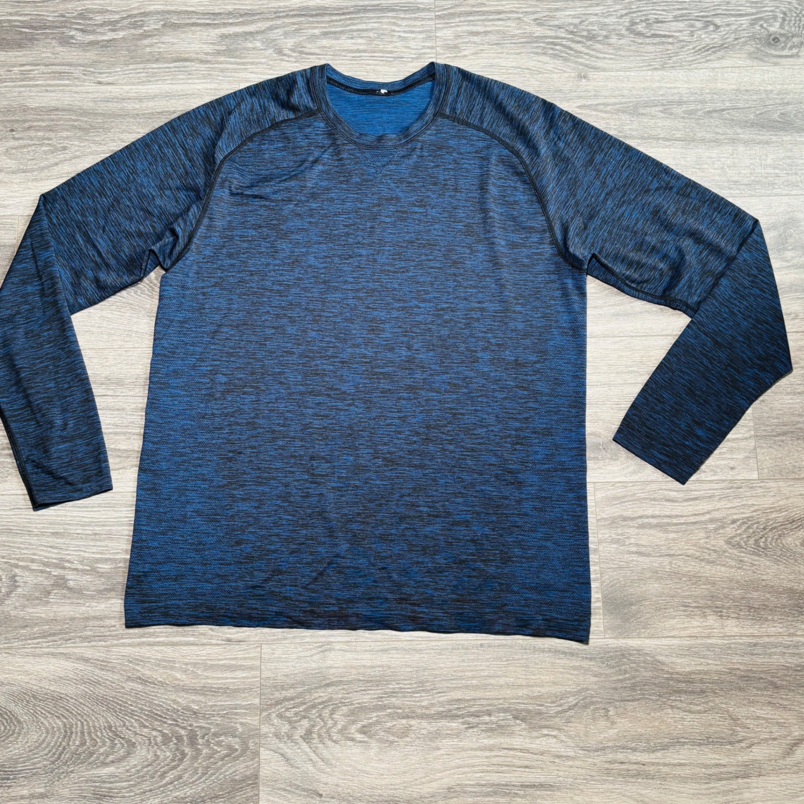 Lululemon Metal Vent Tech Long Sleeve Swiftly Shirt Heathered Blue Xl